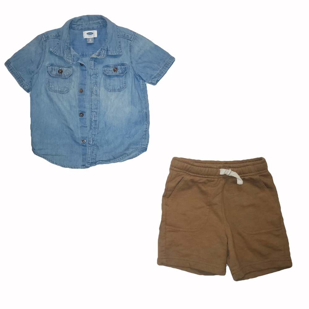 Cat & Jack Play Pull On Shorts 2T - Tan